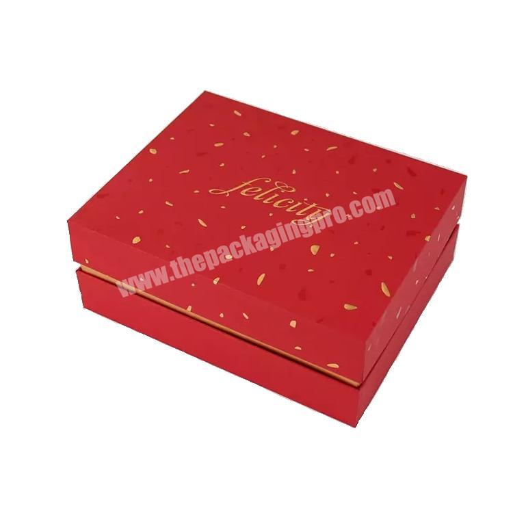 Custom logo printed  High Quality Luxury Red Green Gift Box for cosmetics