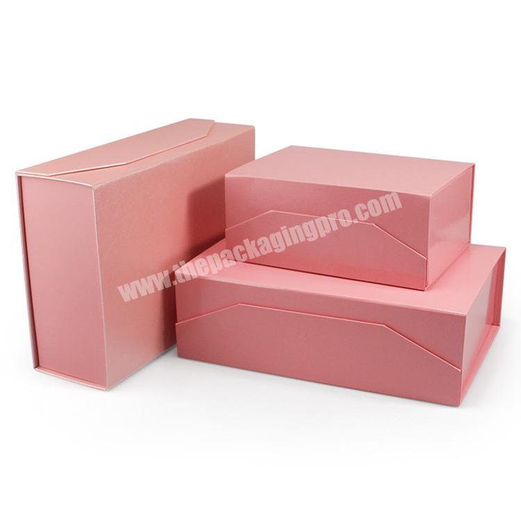 Custom logo printing decorative foldable paper box collapsible paper container foldable box packaging
