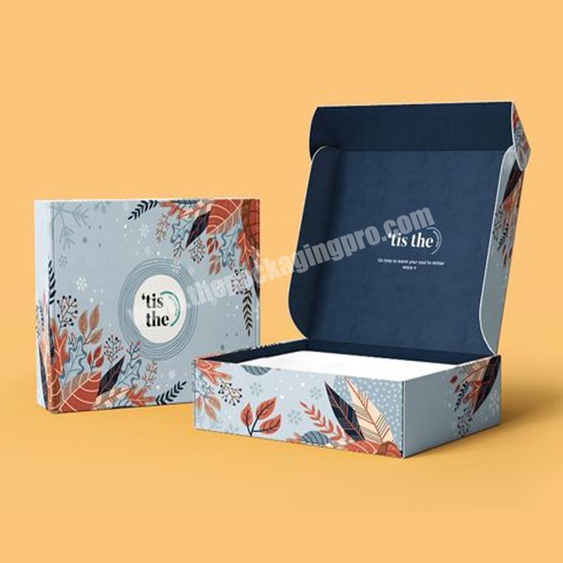 Custom logo small eco friendly coffee mug mailer shipping boxes black mailer private label paper cardboard box for ship