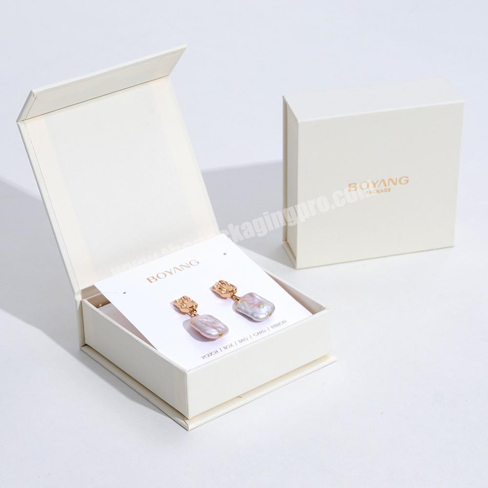 Custom luxury gift jewelry packaging box wholesale with logo