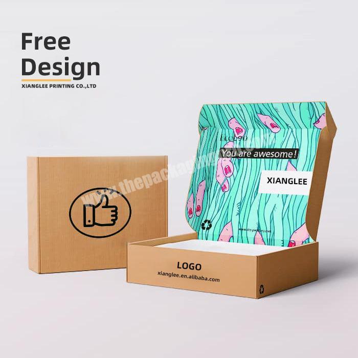 Custom luxury large corrugated paper garment clothing gift packaging box printing LOGO clothing mailer boxes
