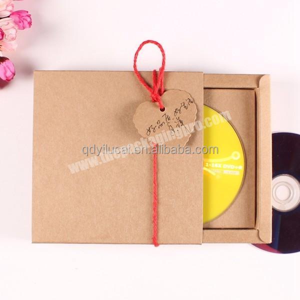 Custom-made CD Paper Boxes,cd Packingboxes,cd Kraft Paper Packing Boxes Recyclable UV Coating Varnishing Embossing CD VCD DVD