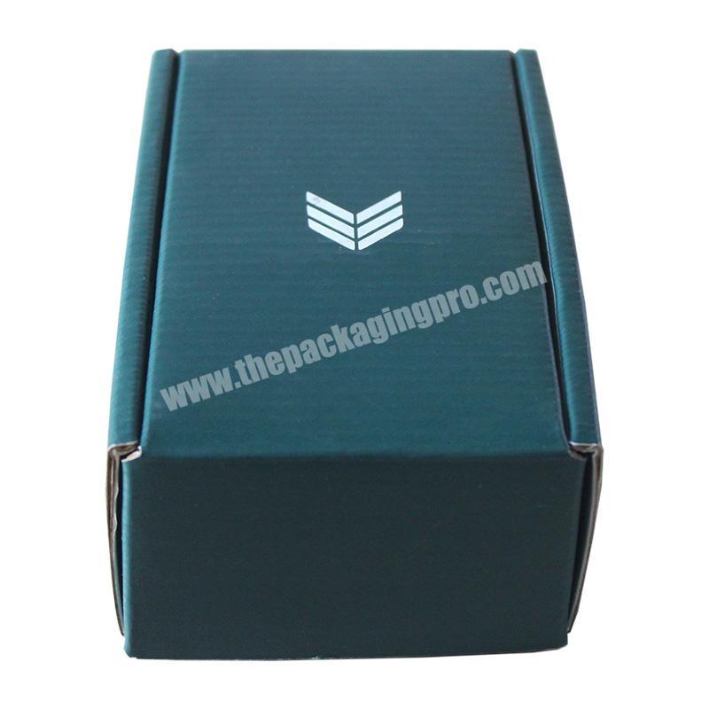 Custom made kraft paper box two side color printing tuck-top folding corrugated paper box