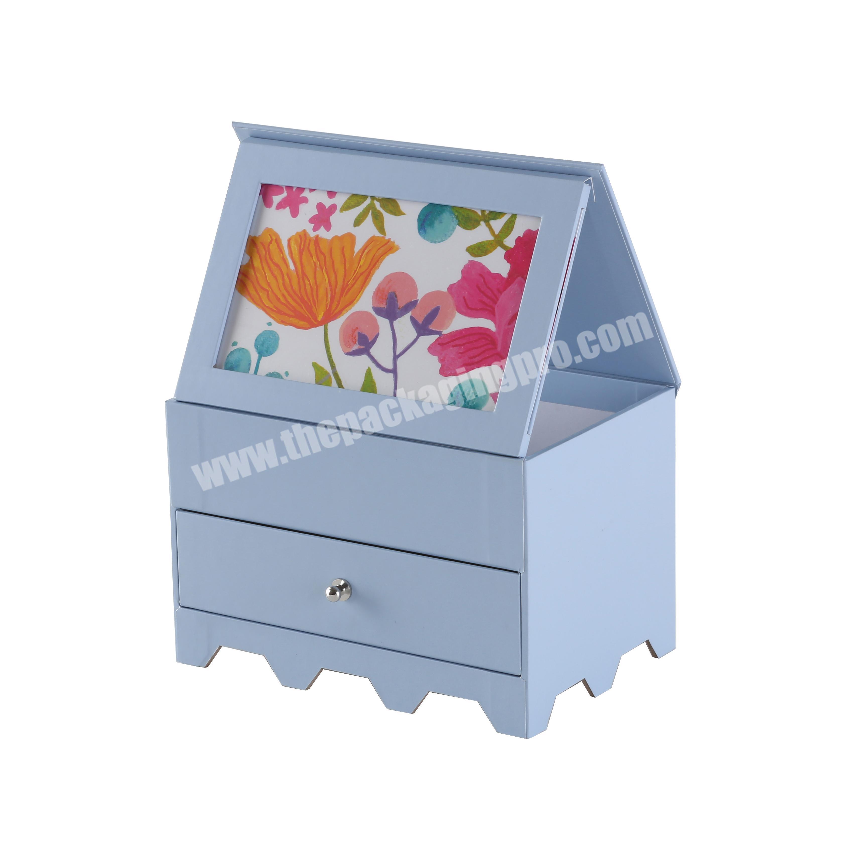 Custom photo frame box with drawers display box for photo frame