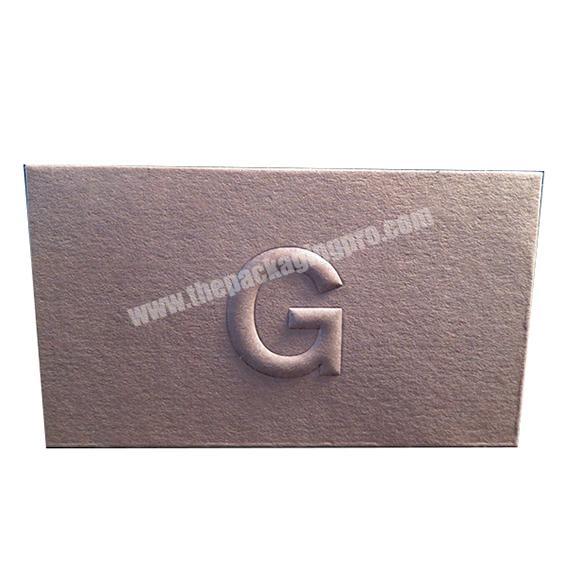 Custom pink Cardboard Gold Embossed Business Cards Printed Visiting Name Cards