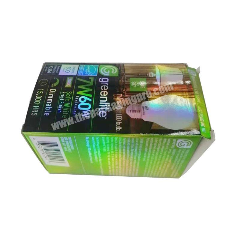 Custom printed LED packaging holographic box gift paper box