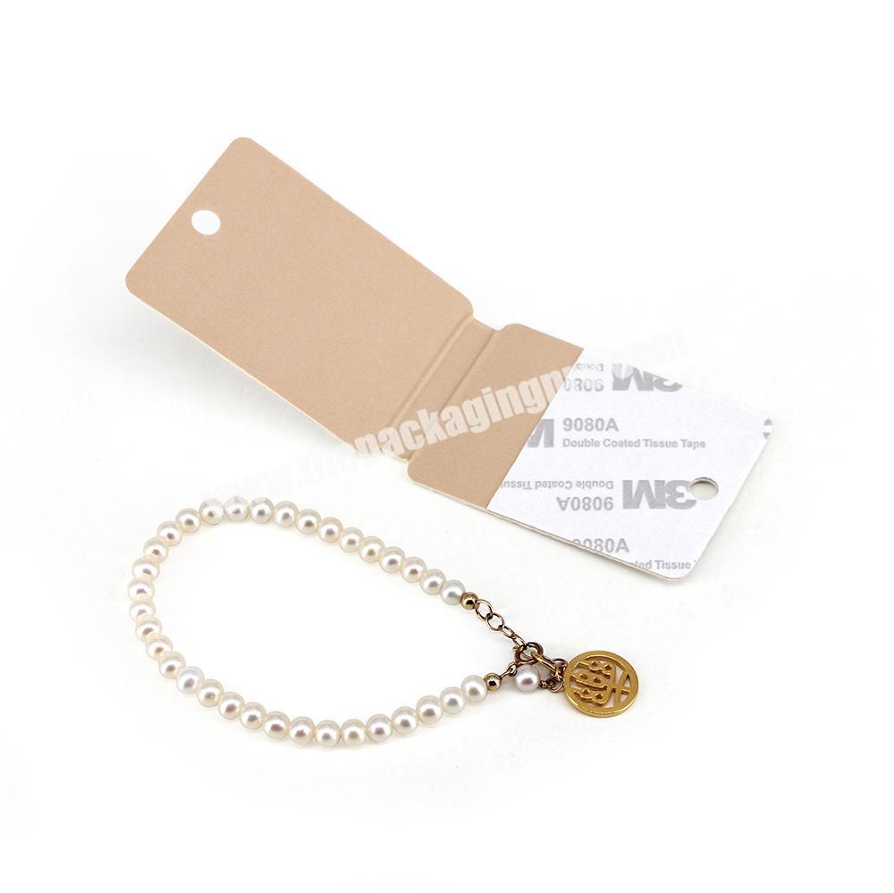 Custom printed logo jewelry card for bracelet packaging cards