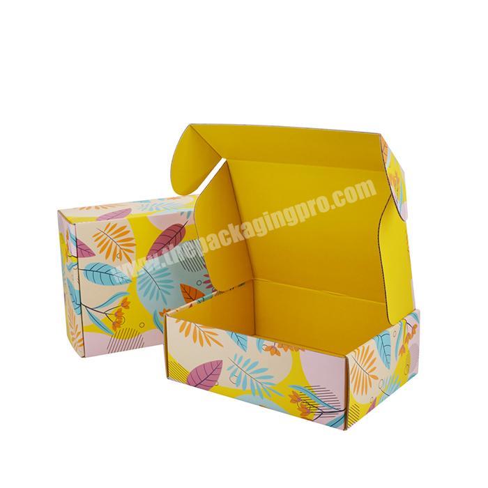 Custom printed paper cosmetic packaging mailer for makeup logo eco friendly paper cardboard corrugated packaging box