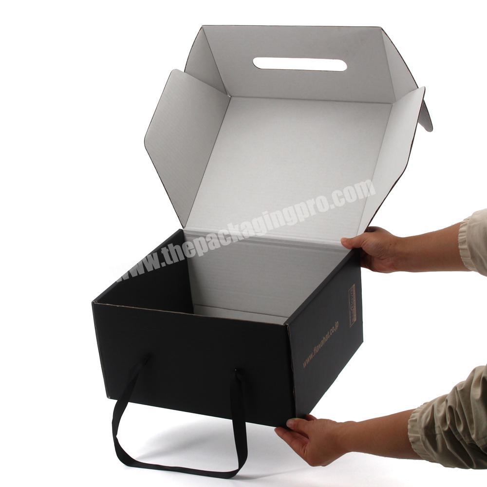 Custom printing black white mailer big boxes for packiging