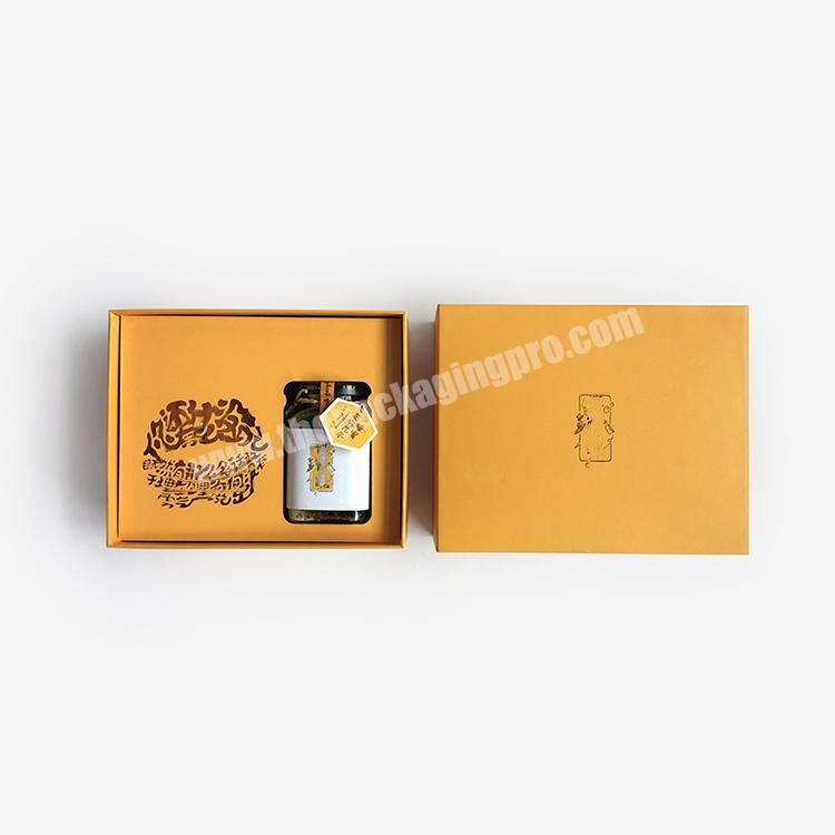 Custom printing high quality elegant luxury bee honey packs hot stamping cardboard bee honey packaging gift box