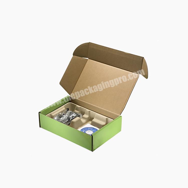 Custom pulp paper box fiber molded pulp tray hard cardboard folding boxes with molded fiber pulp