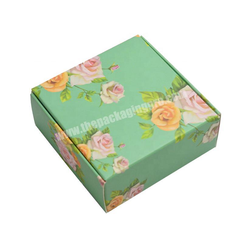 Custom square small packaging box clothing gift box packaging printed with logo pattern