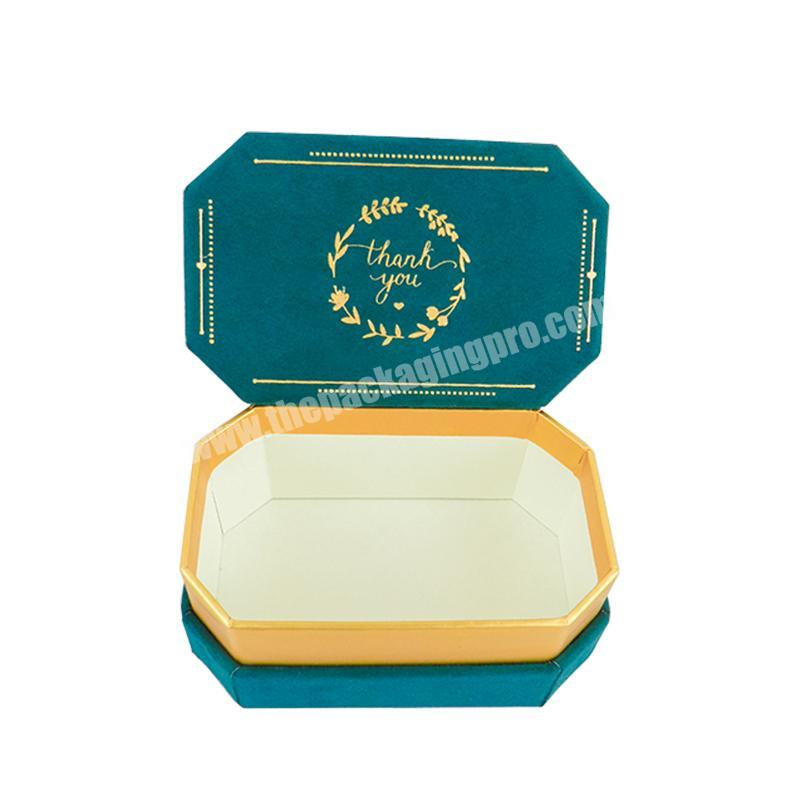 Custom velvet hat gift boxbase and lid cover  packaging box