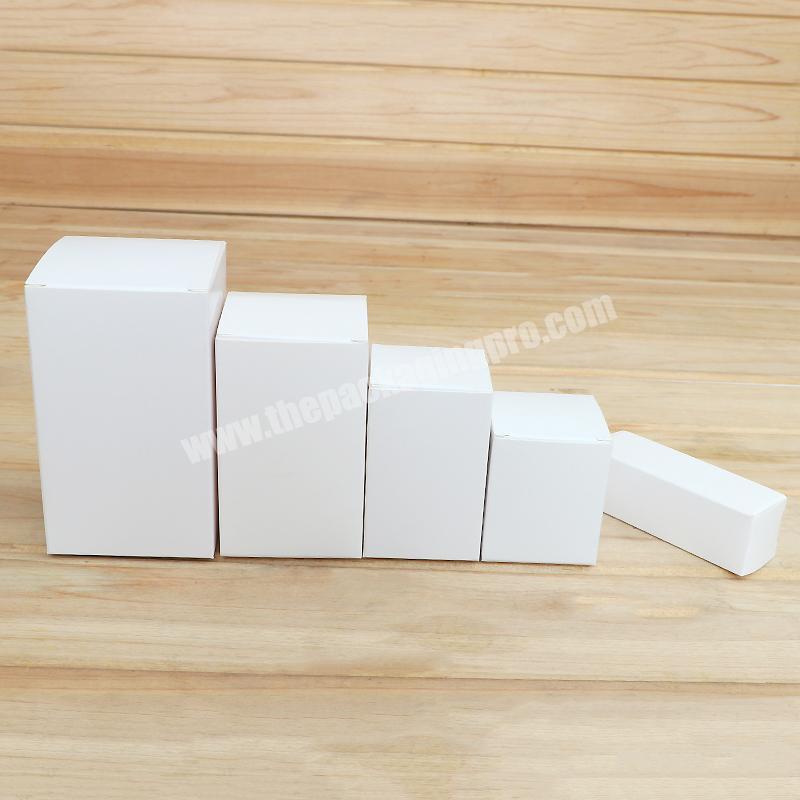 Custom white Cardboard empty Paper Box Folding Gift shipping Box