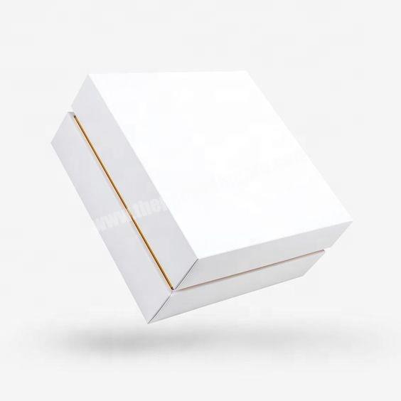 Custom white black square paper cardboard box for jewelryCosmetics packaging
