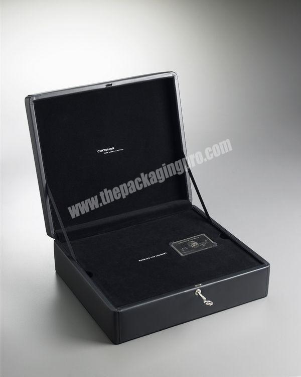 Custom wood vip gold card box luxury card case