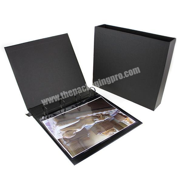 Customized 3 O-ring binder A4 printing photo plastic pocket folder