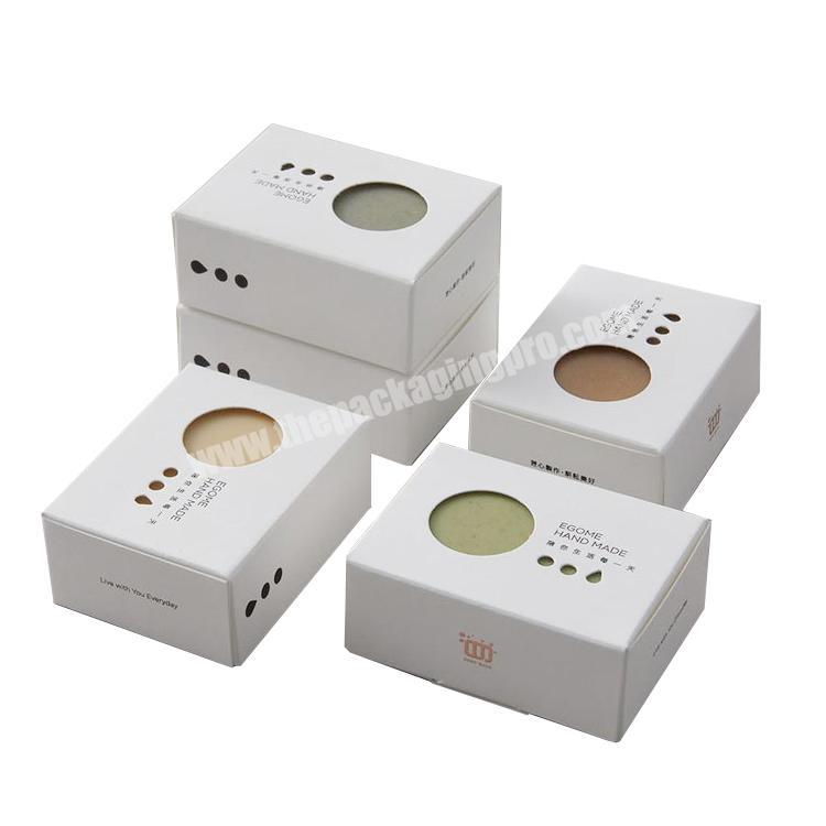 Customized Available Recyclable Kraft soap packaging box with window Factory from China