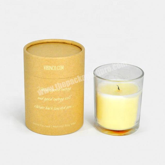 Customized Design Candle Cans Cardboard Hat Packaging Gift Paper Tube Luxury Cylinder Candle Box Packaging