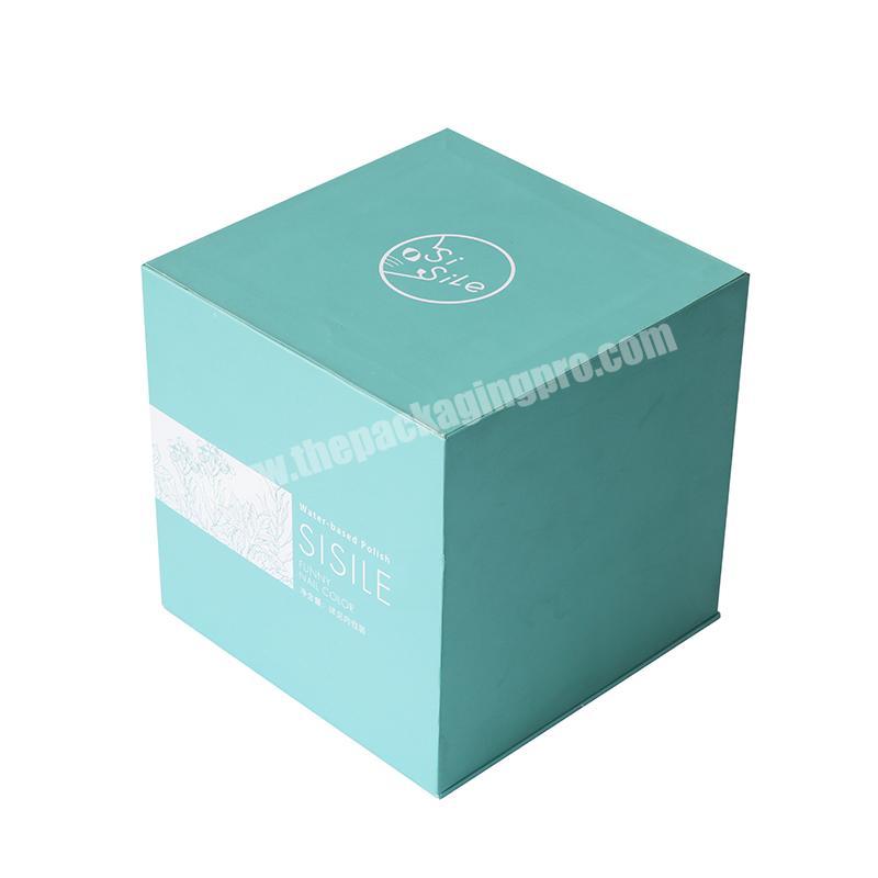 Customized Design Luxury Cosmetics Two Layers Drawer Type Paper Rigid Gift Water Polish Cosmetic Makeup Packaging Boxes Skincare