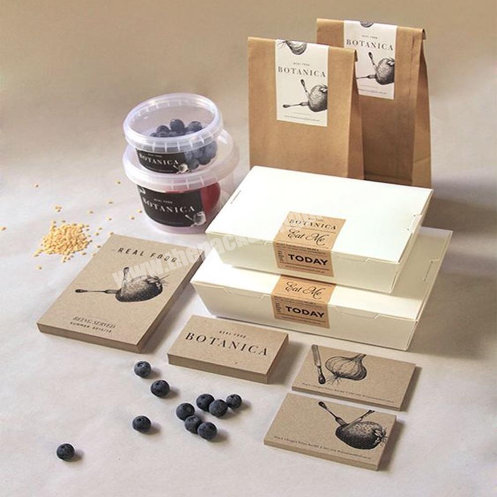 Customized Logo Printing Paper Food Pizza Storage Container Packaging Boxes Takeaway Food Box