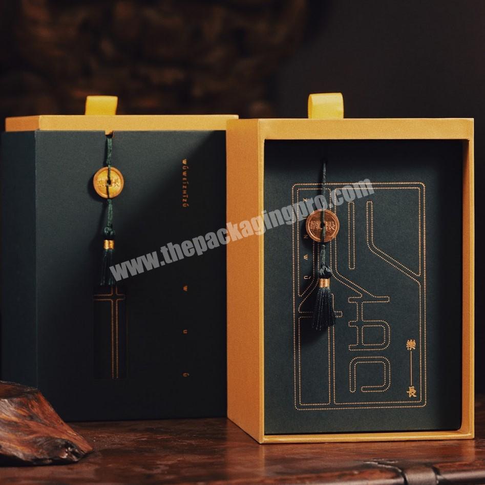 Customized Luxury Chinese style tea art gift packaging box refined chinese tea gift box