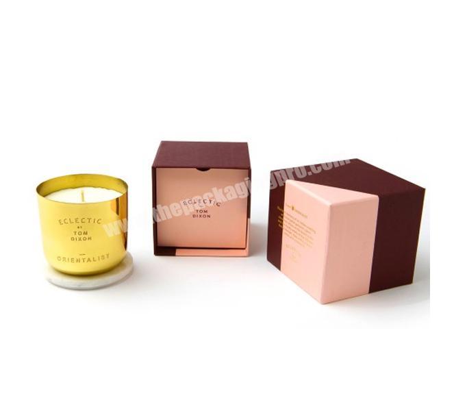 Customized Printed Cardboard Paper Candle Boxes Custom Luxury Design Candle Jars With Boxes Candle Gift Box Packaging Design