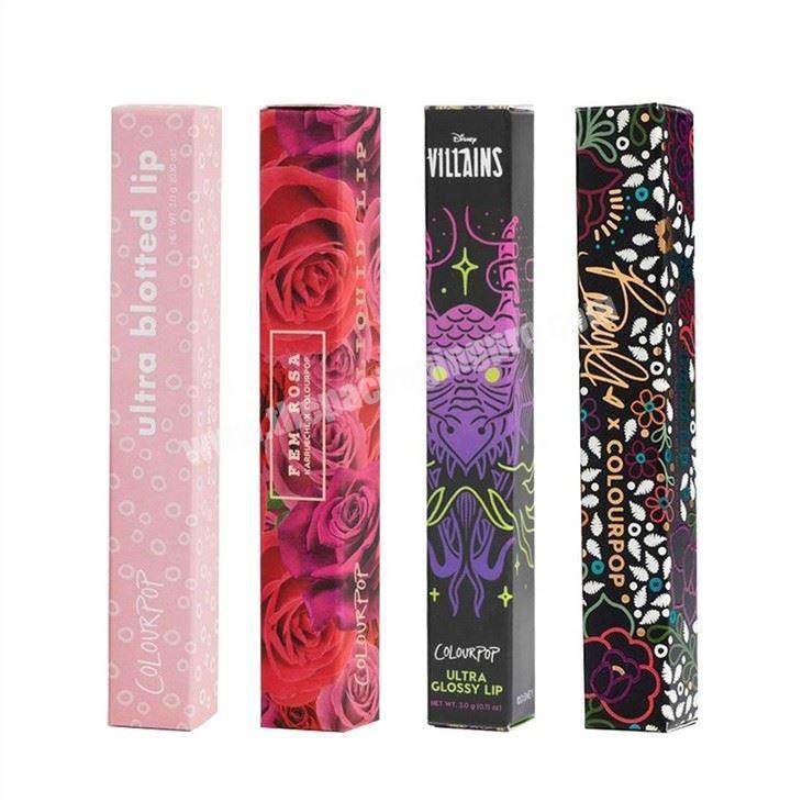 Customized Small Lip Tint Package Paper Box Private Label Lipstick Tube Packing Boxes