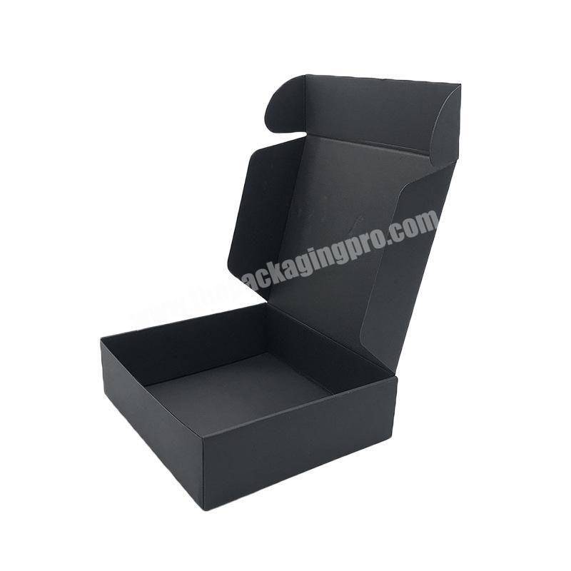Customized black Aircraft boxes double sided printing general gift packing box corrugated paper black carton