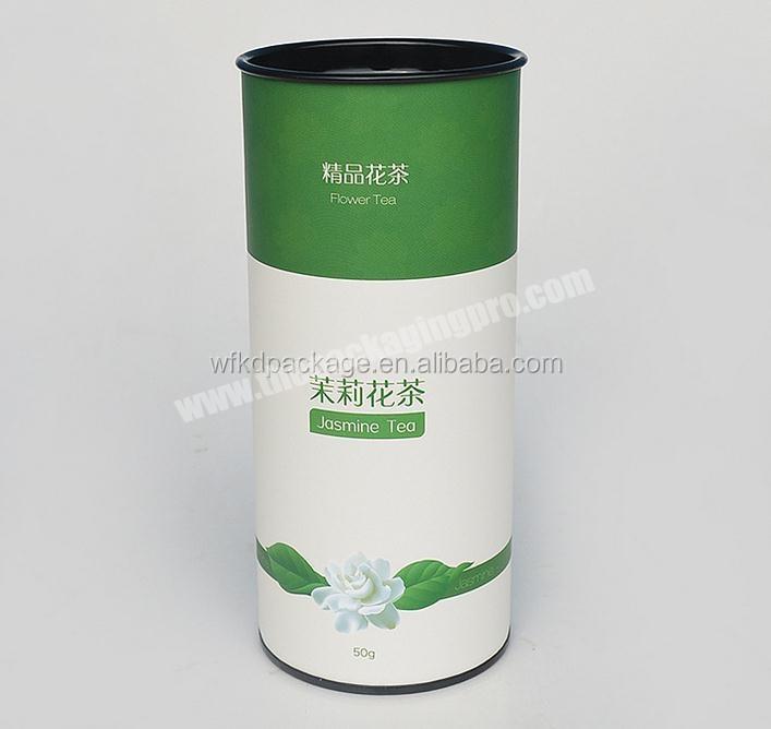 Customized design Bio-degradable paper bulk tea canister for loose tea and tea bag