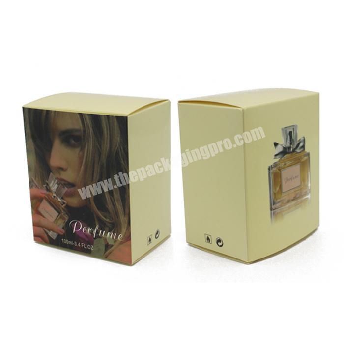 Customized design logo printed perfume box packaging paper boxes
