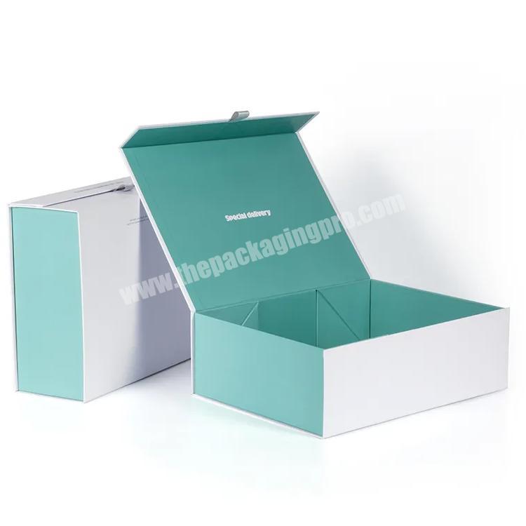 Customized foldable gift box hard box packaging grey paper board package folding box