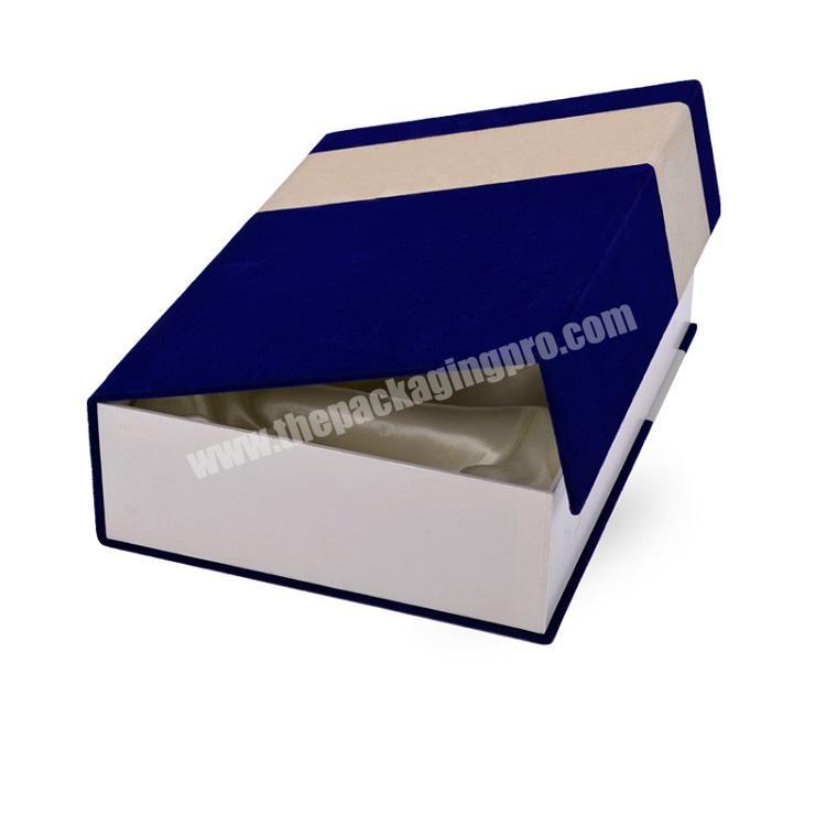 Customized recycled foldable cardboard touch paper luxury gift packing