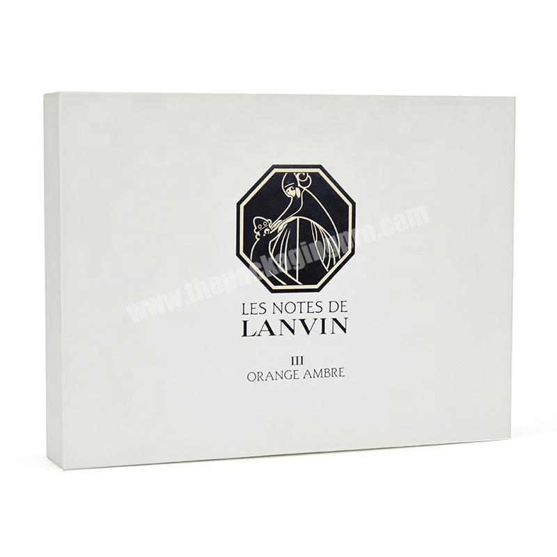 Customized small bottle carton cosmetic packing design lid and base paper cosmetic storage box