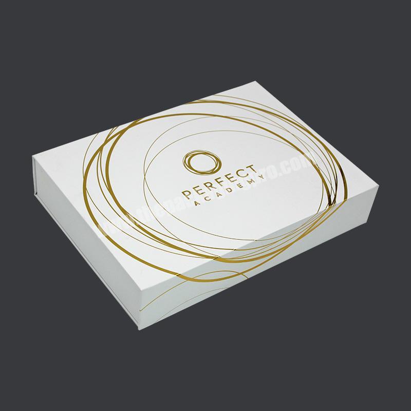 Customized wholesale gold foil printing high-end clothing carton gift box