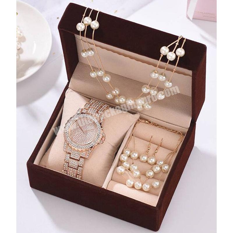Desgin quality gift customised paper biodegradable watch box for watch luxury packaging band custom watch box