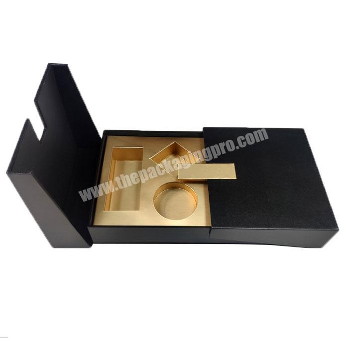 Dongguan Closure Gift Boxes Matt Black Luxury Packing Magnetic Box