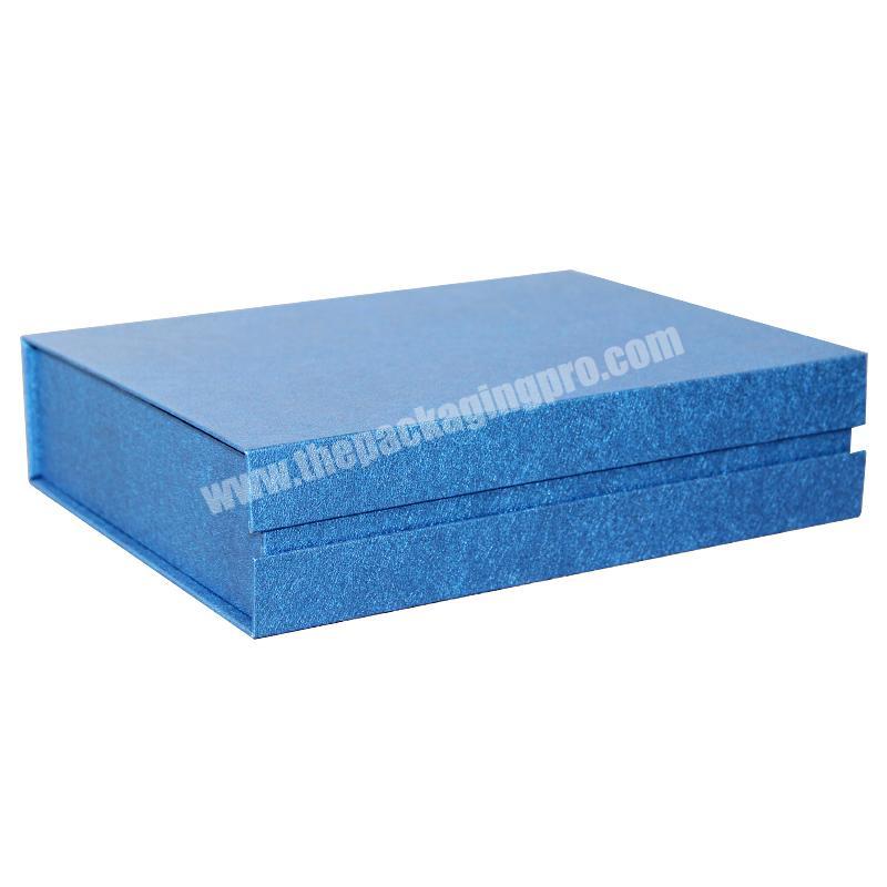 Dongguan factory Custom Black Rigid Magnetic Closure Gift Box with logo foil stamped