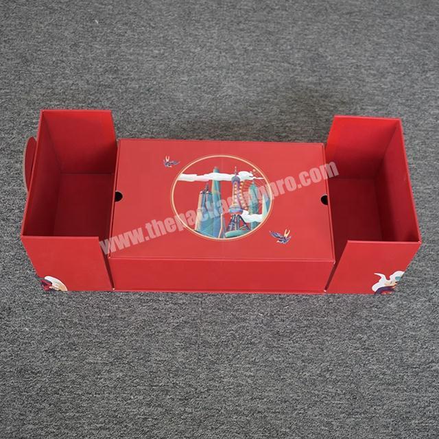 Double flip top cardboard gift boxes for food and candy