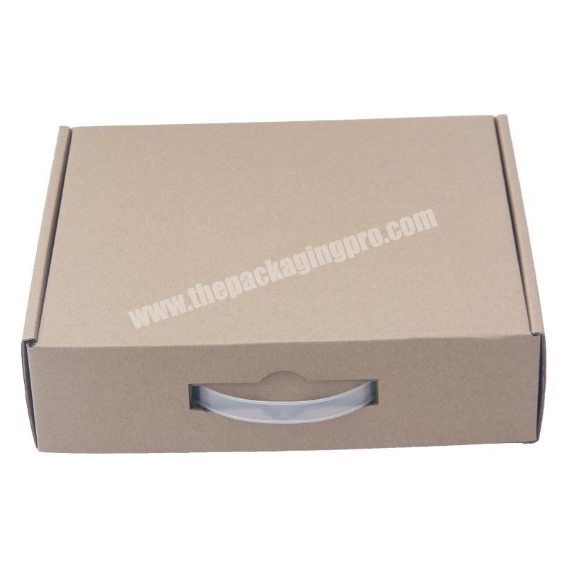 Durable fruit corrugated cardboard suitcase box with handle