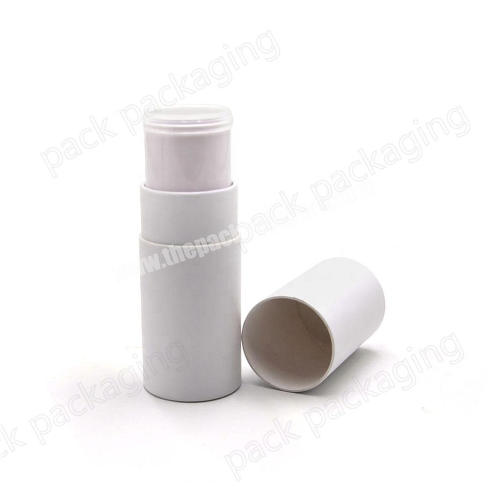 Eco Friendly Biodegradable Cosmetic Lip Gloss Deodorant Packaging Containers Push Up Paper Tube