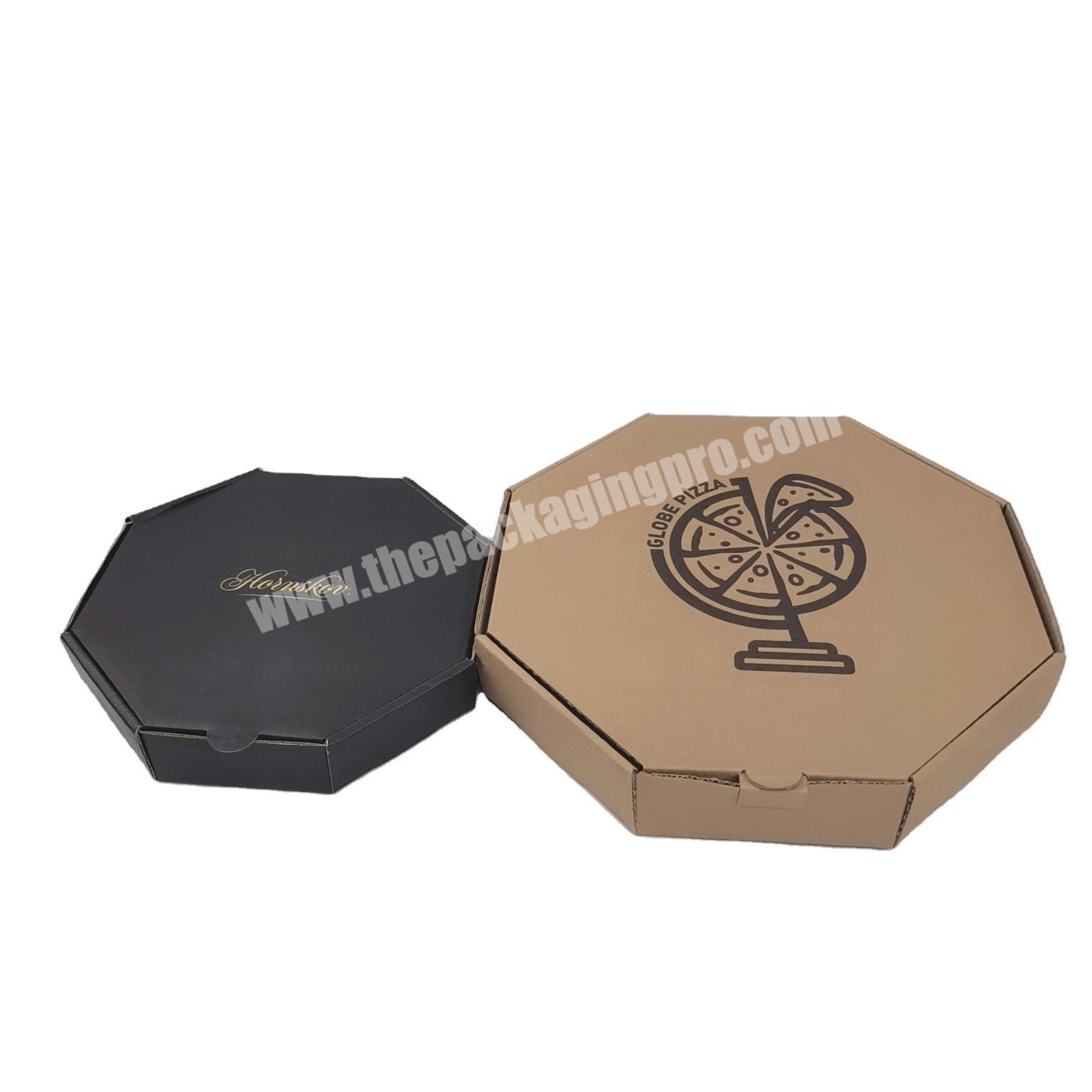 Eco Friendly Corrugated Board Round Pizza Boxes Customized With Your Logo