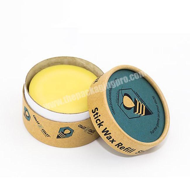 Eco Friendly Cosmetic Paper Food Grade Jar Packaging for Balm Solid Perfume Lip Balm paper perfume packaging box