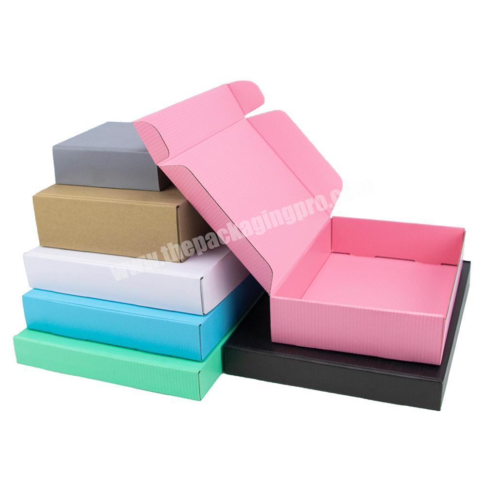 Eco Friendly Custom Colored Boxes With Logo Packaging Durable Clothing Shoes Paper Packaging Cardboard Shipping Boxes