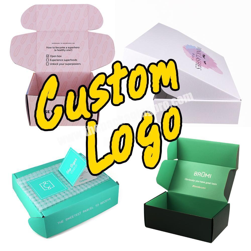 Manufacture Mailer Box Customized Colored Corrugated Boxes With Custom Logo Printed