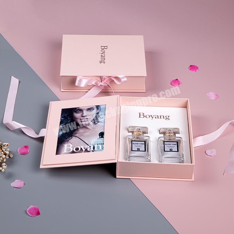 Custom Large Luxury Eco Friendly Packaging Magnetic Beauty Cosmetic Perfume Cardboard Paper Gift Box