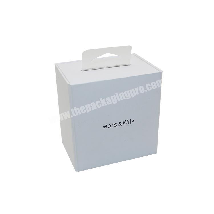 Eco Friendly Custom Printed Rigid Cardboard Shoulder Earphone And Power Bank Gift Box With Logo