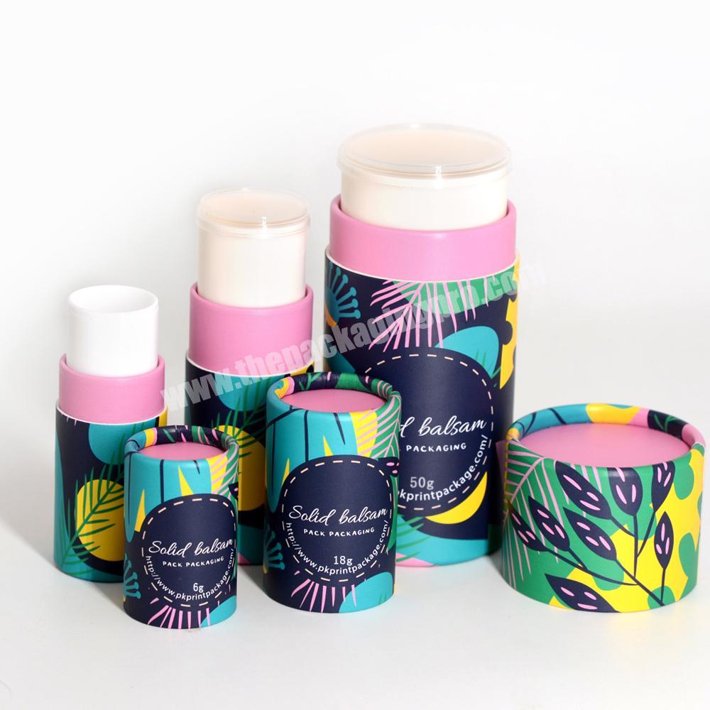 Eco Friendly Deodorant Stick Container Twist Up Paper Tube