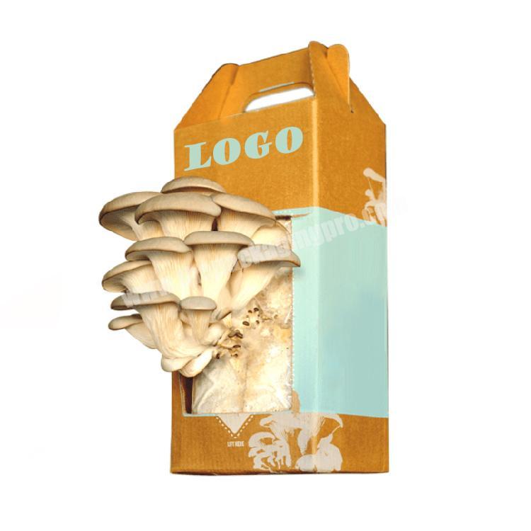 Eco Friendly Mushroom Growing Kit Gift Boxes Biodegradable Paper Mushroom Grow Packaging Box