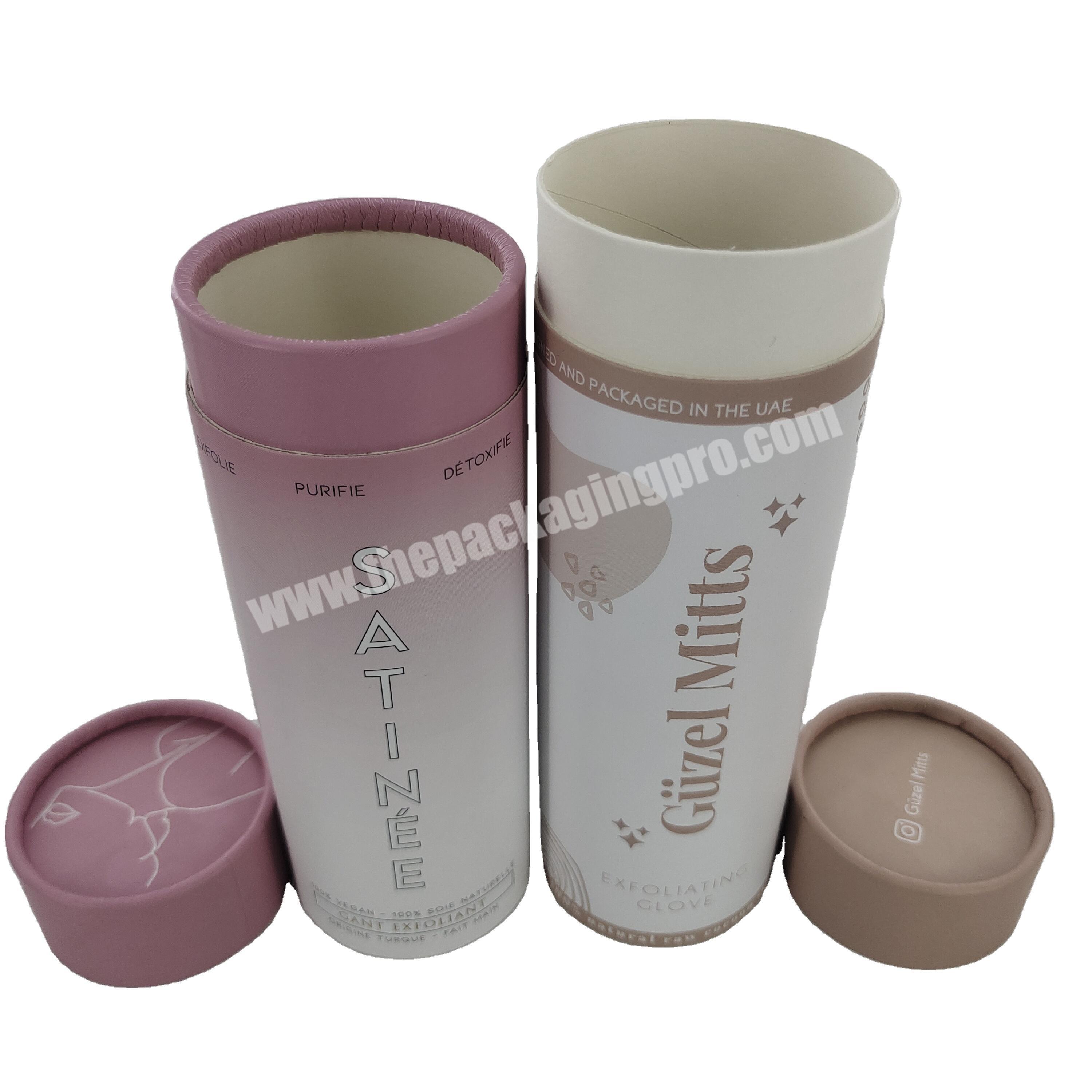 Eco Friendly Packaging for Skincare Product Paper Tube Packaging Cosmetics Custom Color Craft Paper Cylinder Customized Accept
